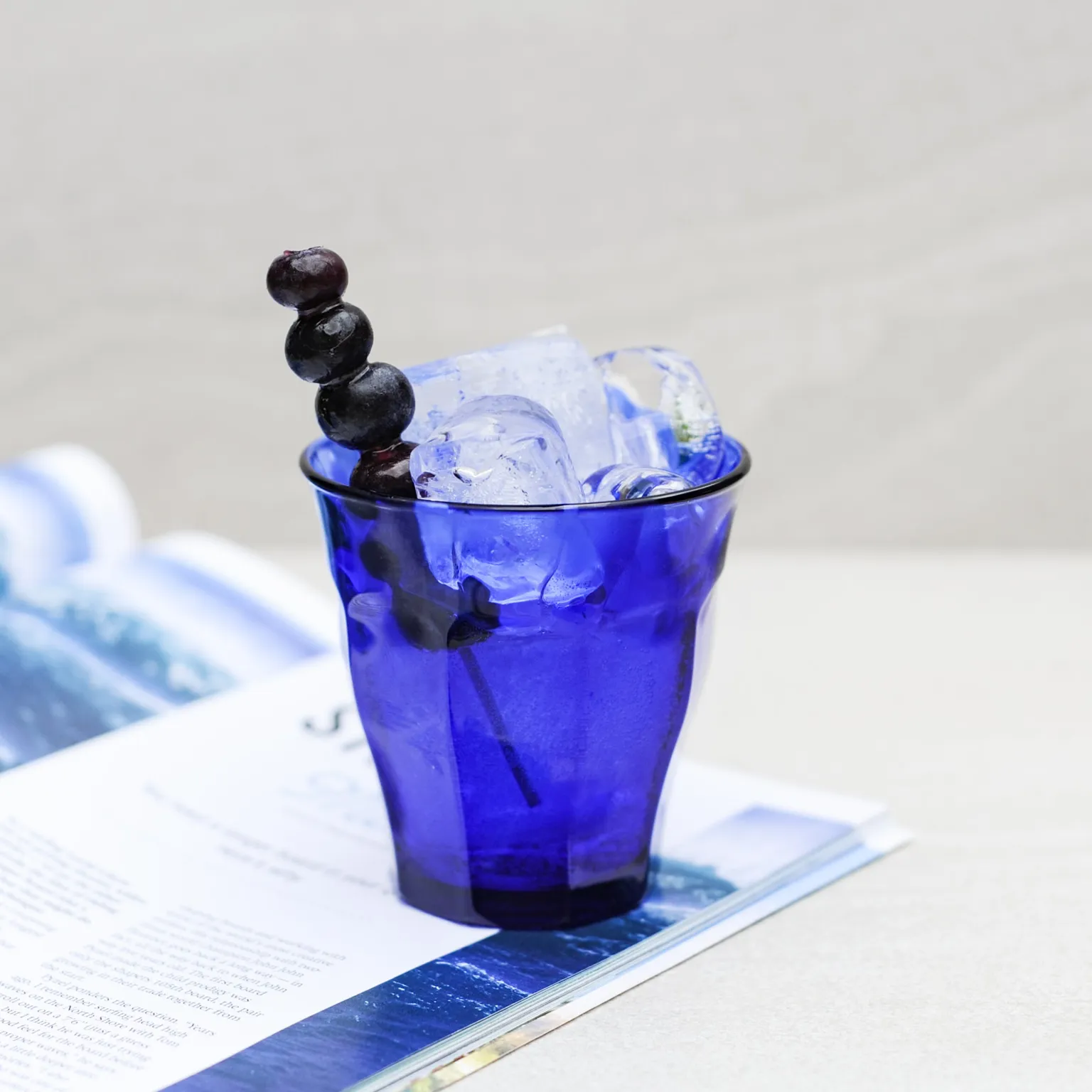 Sapphire Glass Tumbler - Set of 6