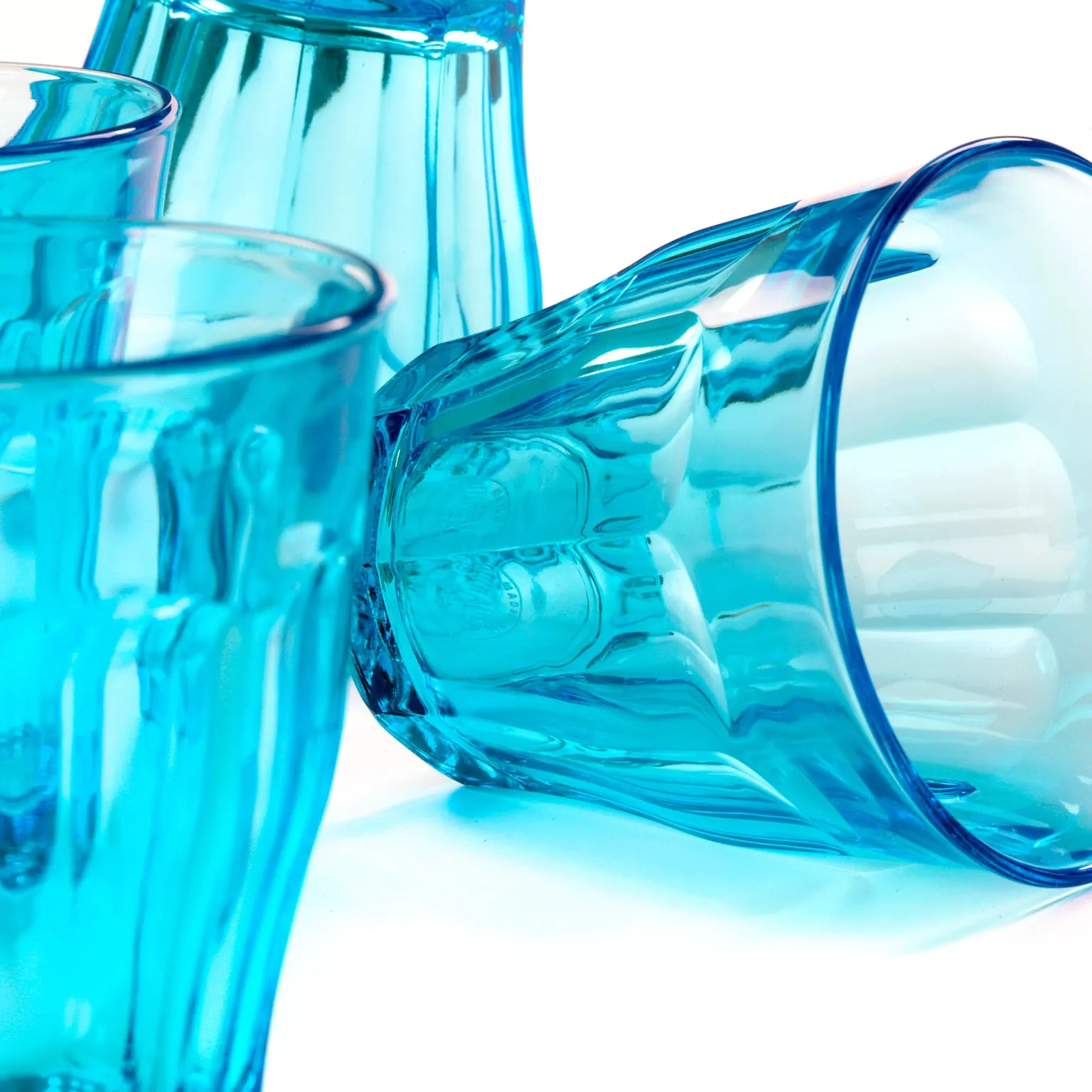 Turquoise Glass Tumbler - Set of 6