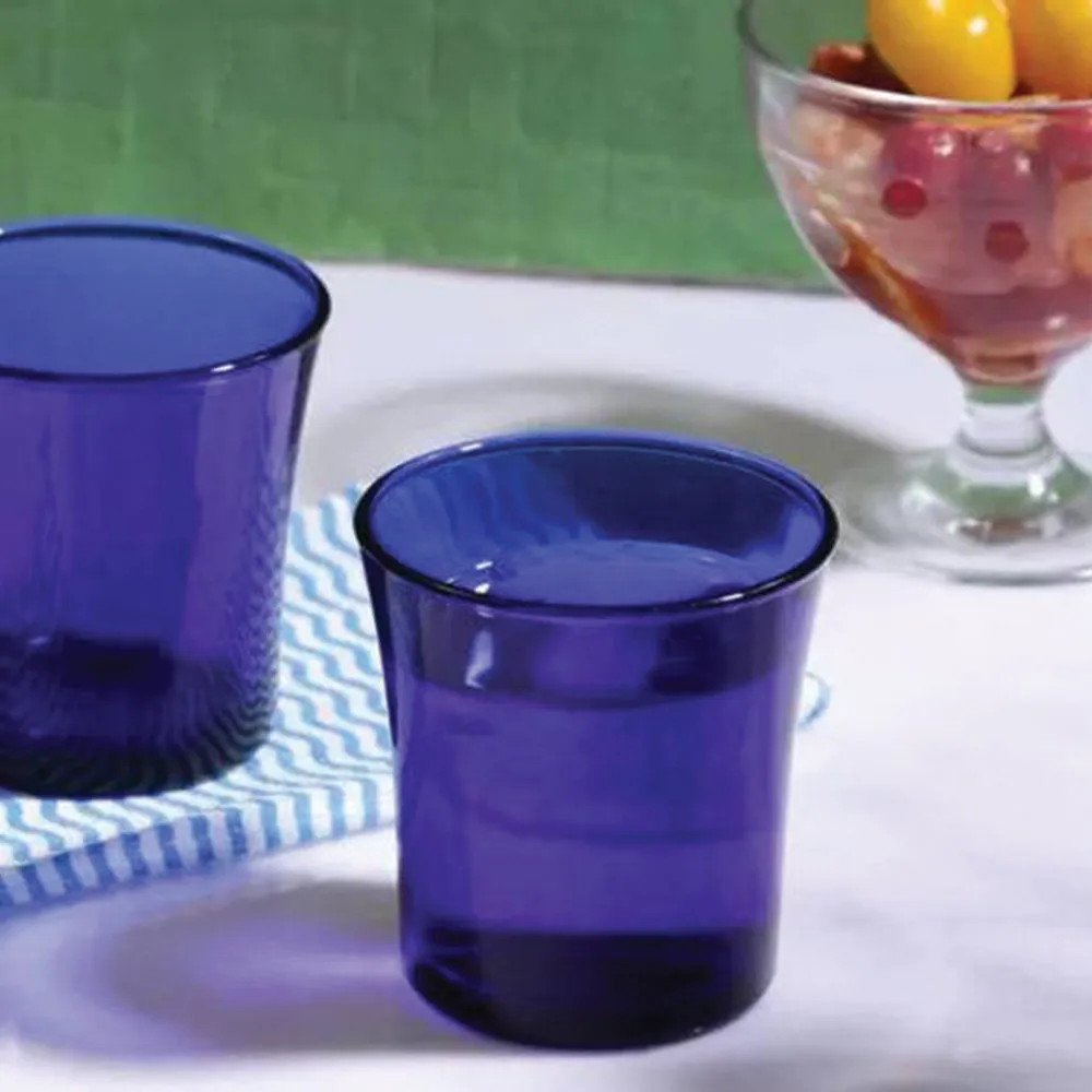 Lys Sapphire Glass Tumbler 7 oz - Set of 6
